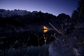 Lago della Stua in notturna