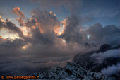 Cima Rosetta, il tramonto